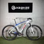 BICICLETA CALOI CARBON TEAM XTR 22V BRANCA/AZUL TAM L