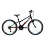 BICICLETA CALOI MAX ARO 24 INFANTIL PRETA COM MARCHAS