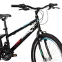BICICLETA CALOI MAX ARO 24 INFANTIL PRETA COM MARCHAS