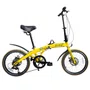 BICICLETA DOBRAVEL TWO DOGS PLIAGE ARO 20 SHIMANO 7V AMARELA