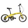 BICICLETA DOBRAVEL TWO DOGS PLIAGE ARO 20 SHIMANO 7V AMARELA
