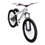 BICICLETA GIOS 4TRIX BRANCA/ROXA 26 SINGLE WHEELING/GRAU