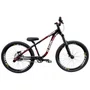 BICICLETA HUPI NAJA 2026 PRETA/VERMELHA ARO 26 WHEELING/GRAU
