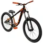BICICLETA HUPI NAJA PRETA/LARANJA ARO 26 WHEELING/GRAU