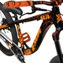 BICICLETA HUPI NAJA PRETA/LARANJA ARO 26 WHEELING/GRAU