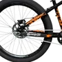 BICICLETA HUPI NAJA PRETA/LARANJA ARO 26 WHEELING/GRAU