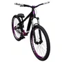 BICICLETA HUPI NAJA PRETA/ROXA/BRANCA ARO 26 WHEELING/GRAU