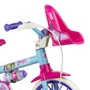 BICICLETA INFANTIL ARO 12 NATHOR BARBIE AZUL E ROSA