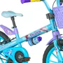 BICICLETA INFANTIL ARO 16 FEMININA NATHOR FROZEN AZUL