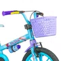 BICICLETA INFANTIL ARO 16 FEMININA NATHOR FROZEN AZUL