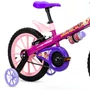 BICICLETA INFANTIL ARO 16 FEMININA NATHOR TOP GIRLS ROSA