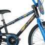 BICICLETA INFANTIL ARO 20 NATHOR HOT WHEELS PRETO E AZUL