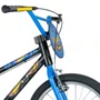 BICICLETA INFANTIL ARO 20 NATHOR HOT WHEELS PRETO E AZUL