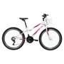 BICICLETA INFANTIL ARO 24 CALOI CECI BRANCA/ROSA COM MARCHAS
