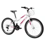 BICICLETA INFANTIL ARO 24 CALOI CECI BRANCA/ROSA COM MARCHAS