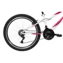 BICICLETA INFANTIL ARO 24 CALOI CECI BRANCA/ROSA COM MARCHAS