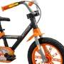 BICICLETA INFANTIL NATHOR ARO 14 FIRST PRO PRETO/LARANJA