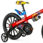 BICICLETA INFANTIL NATHOR ARO 16 HOMEM ARANHA VERMELHA