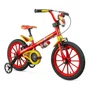 BICICLETA INFANTIL NATHOR ARO 16 HOMEM DE FERRO VERM/AMAR
