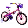 BICICLETA INFANTIL ARO 16 FEMININA NATHOR TOP GIRLS ROSA