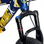 BICICLETA VIKINGX TUFF 25 FREIOS A DISCO AZUL/AMARELO GRAU