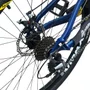 BICICLETA VIKINGX TUFF 25 FREIOS A DISCO AZUL/AMARELO GRAU