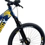 BICICLETA VIKINGX TUFF 25 FREIOS A DISCO AZUL/AMARELO GRAU