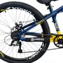 BICICLETA VIKINGX TUFF 25 FREIOS A DISCO AZUL/AMARELO GRAU