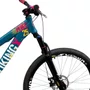 BICICLETA VIKINGX TUFF 25 FREIOS A DISCO AZUL FOSCO/AMARELO