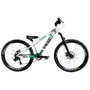 BICICLETA VIKINGX TUFF 25 FREIOS A DISCO BRANCO/VERDE GRAU