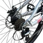 BICICLETA VIKINGX TUFF 25 FREIOS A DISCO PRATA/AZUL GRAU