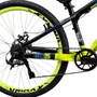 BICICLETA VIKINGX TUFF 25 FREIOS A DISCO PRETO/AMARELO GRAU
