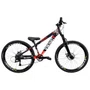 BICICLETA VIKINGX TUFF 25 FREIOS A DISCO ROXO/LARANJA GRAU