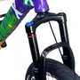 BICICLETA VIKINGX TUFF 25 FREIOS A DISCO ROXO/VERDE GRAU