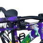 BICICLETA VIKINGX TUFF 25 FREIOS A DISCO ROXO/VERDE GRAU