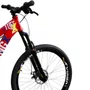 BICICLETA VIKINGX TUFF 25 FREIOS A DISCO VERMELHO/AZUL GRAU