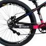 BICICLETA VIKINGX TUFF 25 PRETO/AZUL/ROSA SINGLE WHEELING/GR