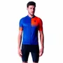CAMISA CICLISMO MASCULINA ULTRACORE FASTNESS AZUL/LARANJA 4G
