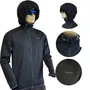JAQUETA CICLISMO MASCULINA SHIMANO NAGANO IMPERMEAVEL PRETA 