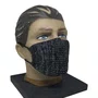 KIT 2 MASCARAS FACIAIS TRICOT UNISSEX PRETA GLITER LAVAVEL