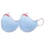 KIT 2 MASCARAS FIBER AIR FACIAIS UNISSEX LAVAVEL AZUL LAGO M