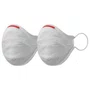 KIT 2 MASCARAS FIBER AIR FACIAIS UNISSEX LAVAVEL BRANCA G