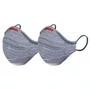 KIT 2 MASCARAS FIBER AIR FACIAIS UNISSEX LAVAVEL CINZA P