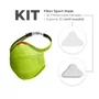KIT 2 MASCARAS FIBER SPORT FACIAIS UNISSEX LAVAVEL VERDE LIM