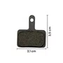 KIT 3 PAR PASTILHA FREIO IMPORTADA TIPO SHIMANO BS01 S/MOLA