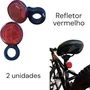 KIT REFLETOR SINALIZAÇAO COM RETROVISOR E CAMPAINHA BIKE