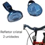 KIT REFLETOR SINALIZAÇAO COM RETROVISOR E CAMPAINHA BIKE