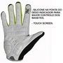 LUVA CICLISMO MATTOS RACING DEDO LONGO AMARELO NEON GEL