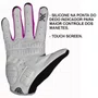 LUVA CICLISMO MATTOS RACING FULL DEDO LONGO PINK GEL TAM G