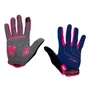 LUVA ELLEVEN CICLISTA FECHADA AZUL/ROSA GEL P